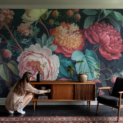 Tapeta fotograficzna Kolorowe kwiaty