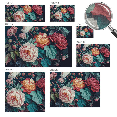 Tapeta fotograficzna Kolorowe kwiaty