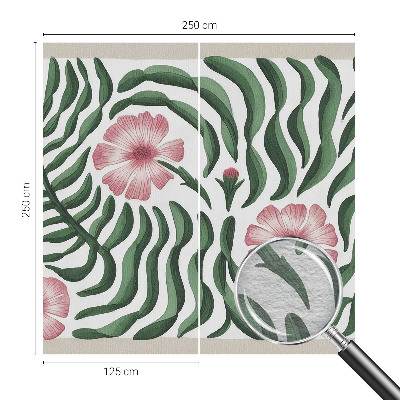 Fototapeta na ścianę Kwiaty liście