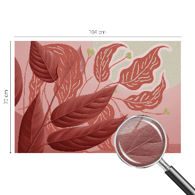 Tapeta fotograficzna fizelinowa Organiczne liście