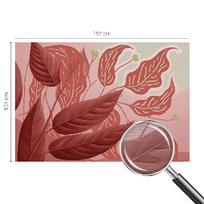 Tapeta fotograficzna fizelinowa Organiczne liście