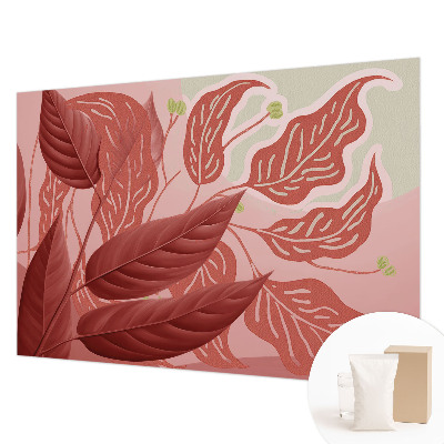 Tapeta fotograficzna fizelinowa Organiczne liście