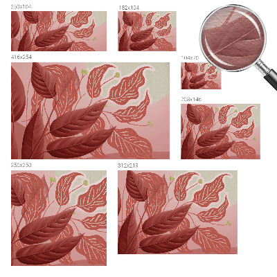 Tapeta fotograficzna fizelinowa Organiczne liście