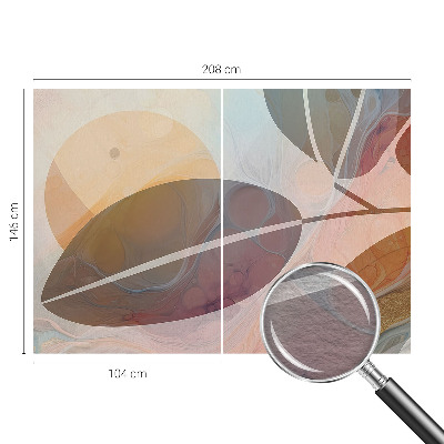 Fototapeta fizelinowa z nadrukiem Harmonijne liście