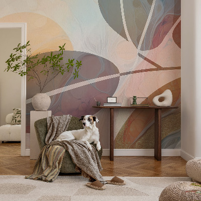 Fototapeta fizelinowa z nadrukiem Harmonijne liście