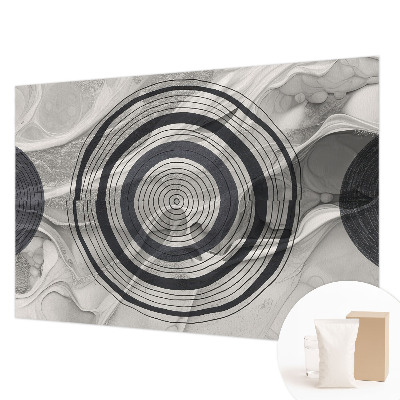 Fototapeta fizelinowa do sypialni Kręgi szarości