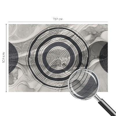 Fototapeta fizelinowa do sypialni Kręgi szarości