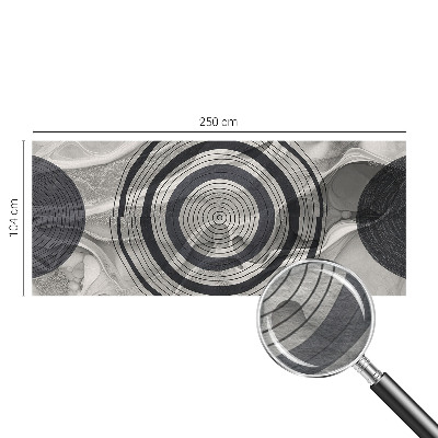 Fototapeta fizelinowa do sypialni Kręgi szarości