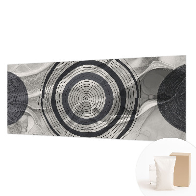 Fototapeta fizelinowa do sypialni Kręgi szarości