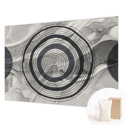 Fototapeta fizelinowa do sypialni Kręgi szarości