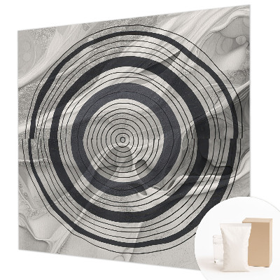 Fototapeta fizelinowa do sypialni Kręgi szarości