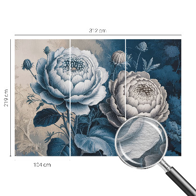 Tapeta fotograficzna Romantyczne kwiaty