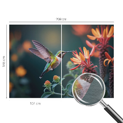 Fototapeta na ścianę Koliberek kwiaty