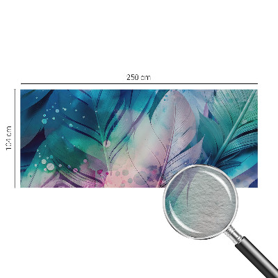 Nowoczesna fototapeta do salonu Kolorowe pióra