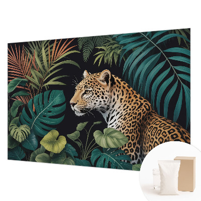 Tapeta fotograficzna fizelinowa Egzotyczny lampart