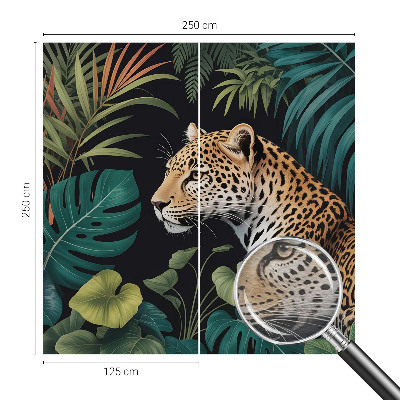 Tapeta fotograficzna fizelinowa Egzotyczny lampart