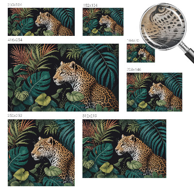 Tapeta fotograficzna fizelinowa Egzotyczny lampart