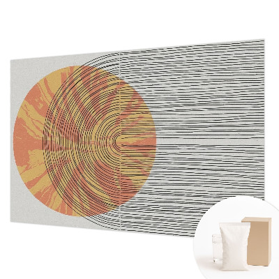 Dekoracyjna fototapeta na ścianę Koło z liniami