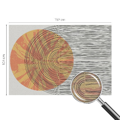 Dekoracyjna fototapeta na ścianę Koło z liniami
