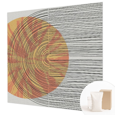 Dekoracyjna fototapeta na ścianę Koło z liniami