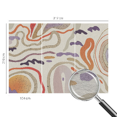 Dekoracyjna fototapeta na ścianę z abstrakcyjnymi wzorami