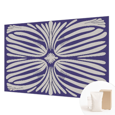 Nowoczesna fototapeta do salonu Kwiatowa symetria