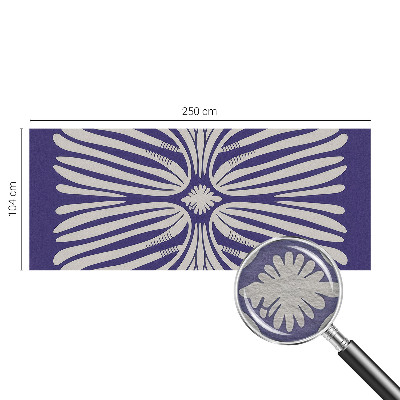Nowoczesna fototapeta do salonu z motywem kwiatowej symetrii