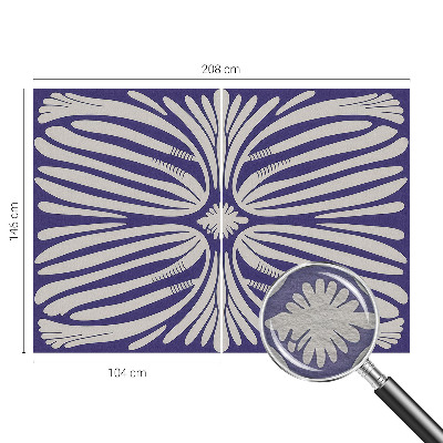 Nowoczesna fototapeta do salonu Kwiatowa symetria