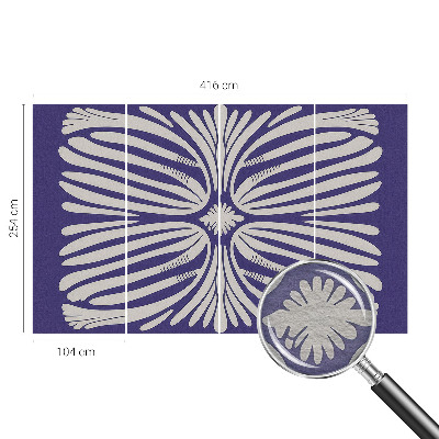 Nowoczesna fototapeta do salonu Kwiatowa symetria