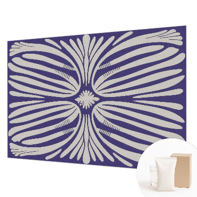 Nowoczesna fototapeta do salonu Kwiatowa symetria