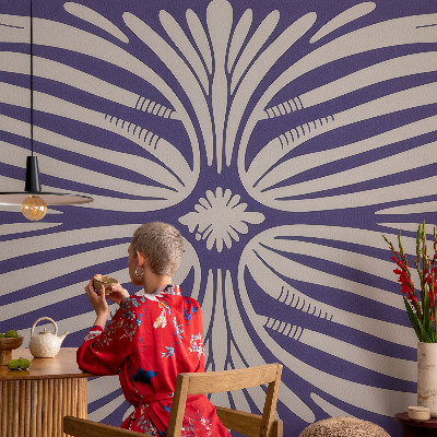 Nowoczesna fototapeta do salonu Kwiatowa symetria