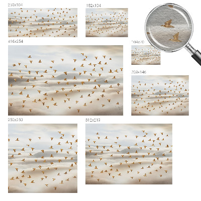 Fototapeta fizelinowa z nadrukiem Ptaki w locie