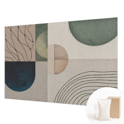 Fototapeta fizelinowa do sypialni z geometrycznymi formami