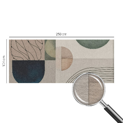 Fototapeta fizelinowa do sypialni z geometrycznymi formami