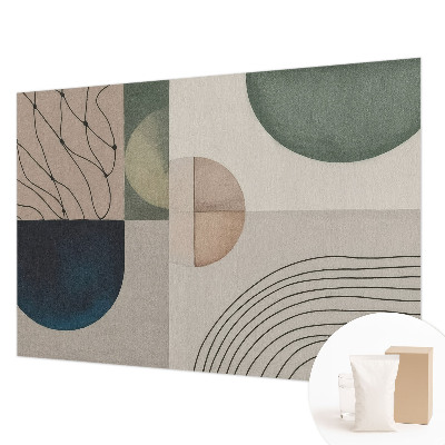 Fototapeta fizelinowa do sypialni z geometrycznymi formami