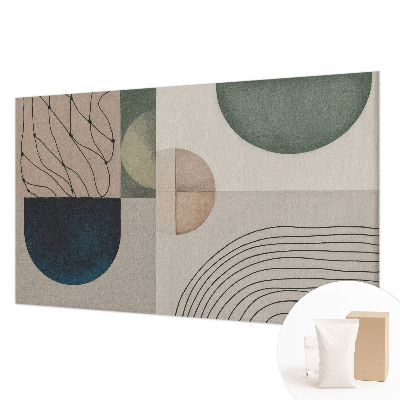Fototapeta fizelinowa do sypialni z geometrycznymi formami