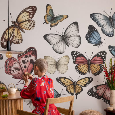 Tapeta fotograficzna z motywem motyli rajskich