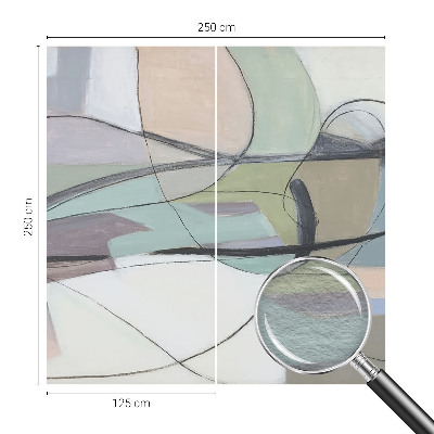 Tapeta fotograficzna fizelinowa Linie pastele