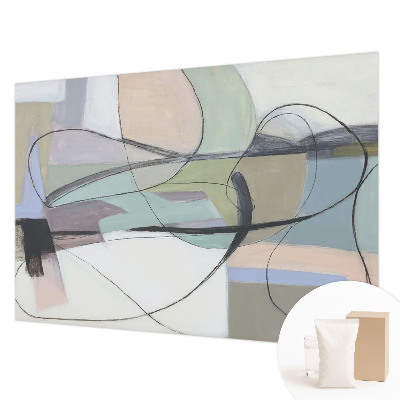 Tapeta fotograficzna fizelinowa z motywem pastelowych linii