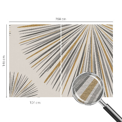Nowoczesna fototapeta do salonu Geometryczne wachlarze