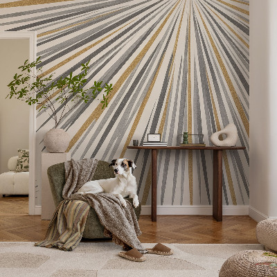 Nowoczesna fototapeta do salonu Geometryczne wachlarze