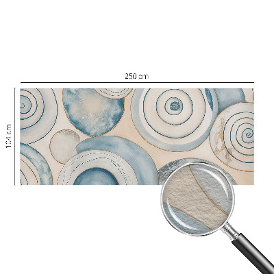 Fototapeta fizelinowa do sypialni z motywem spiralnych wirów