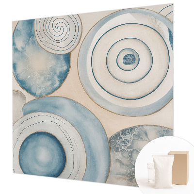 Fototapeta fizelinowa do sypialni z motywem spiralnych wirów