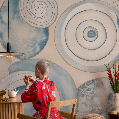 Fototapeta fizelinowa do sypialni Spiralne wiry