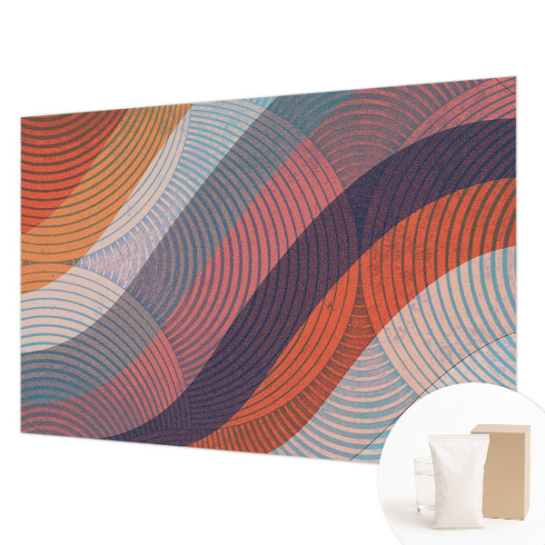 Fototapeta fizelinowa z nadrukiem Barwne fale