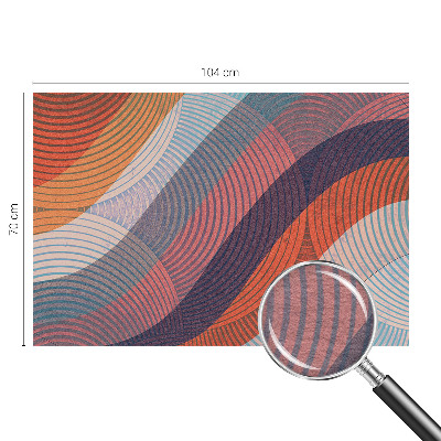 Fototapeta fizelinowa z nadrukiem Barwne fale