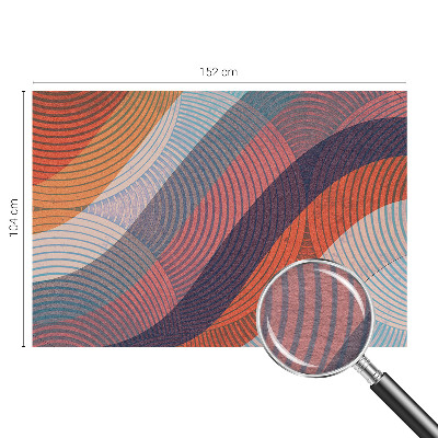 Fototapeta fizelinowa z nadrukiem Barwne fale