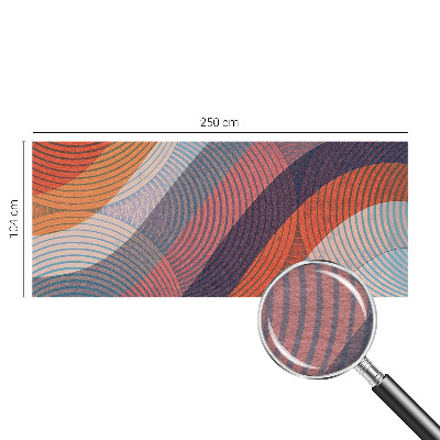 Fototapeta fizelinowa z nadrukiem Barwne fale