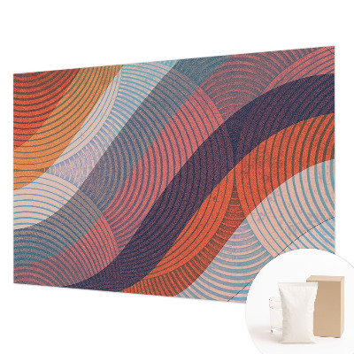 Fototapeta fizelinowa z nadrukiem Barwne fale