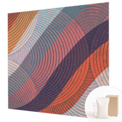 Fototapeta fizelinowa z nadrukiem Barwne fale